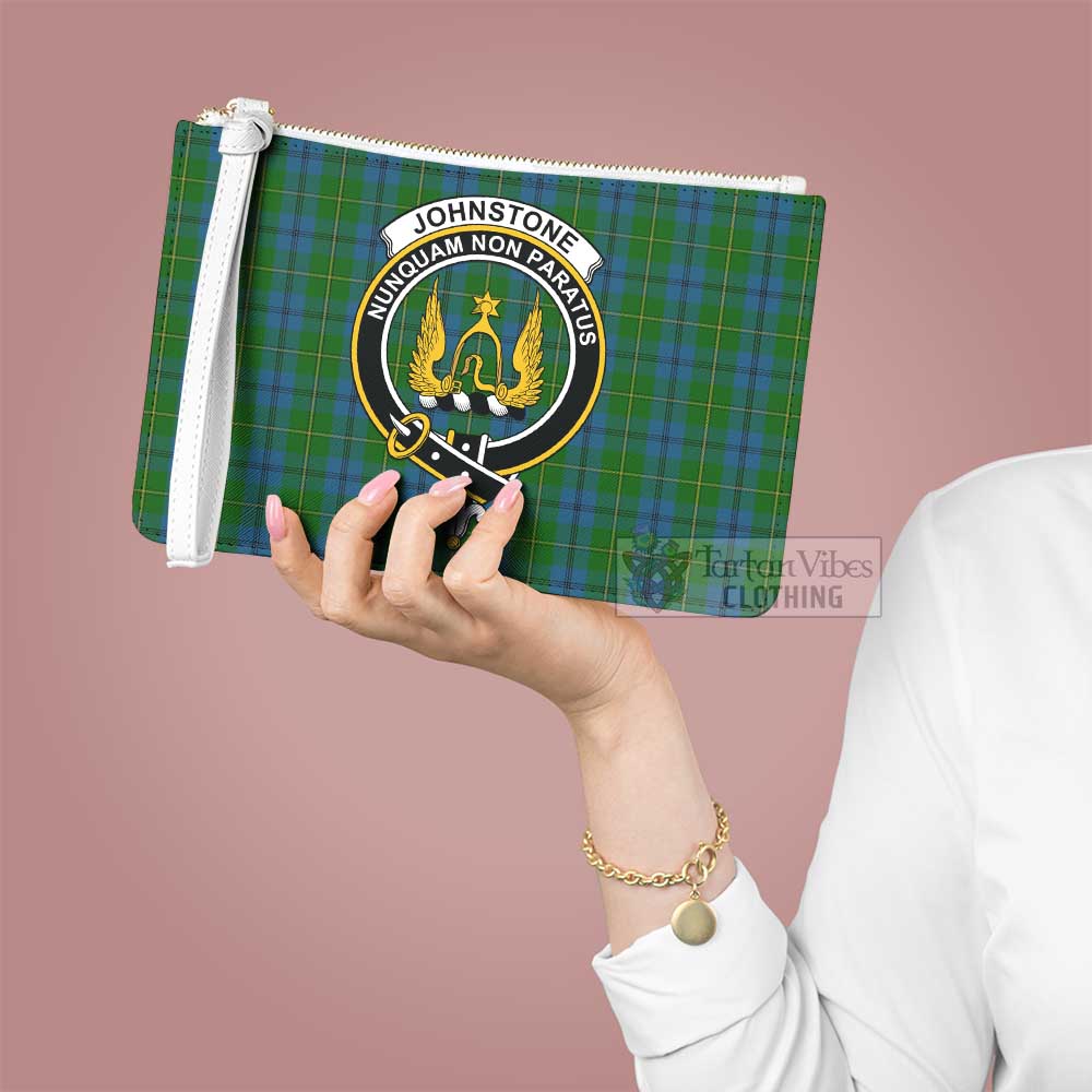 Tartan Vibes Clothing Johnstone (Johnston) Family Crest Tartan Clutch Bag