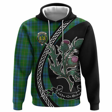 Johnstone (Johnston) Family Crest Tartan Hoodie Alba Thistle Inspired