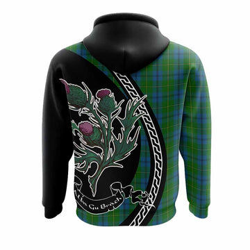 Johnstone (Johnston) Family Crest Tartan Hoodie Alba Thistle Inspired