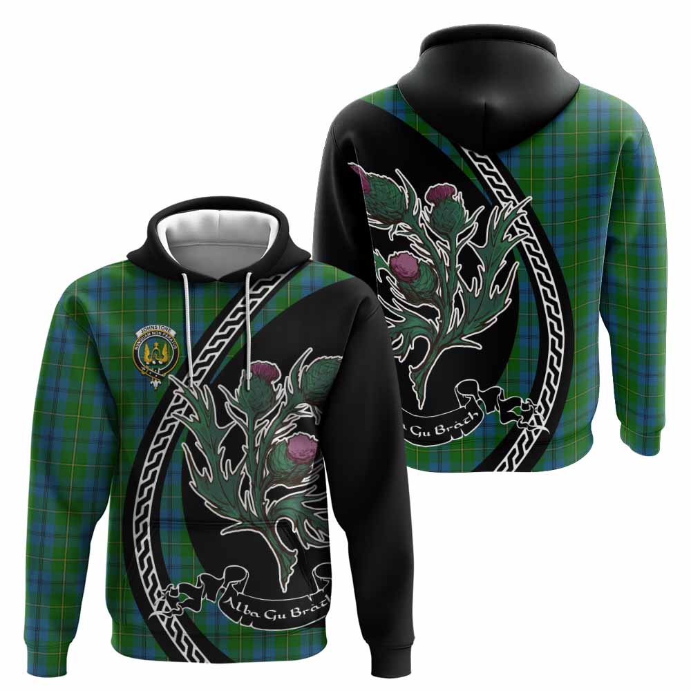 Johnstone (Johnston) Family Crest Tartan Hoodie Alba Thistle Inspired - Tartan Vibes Clothing