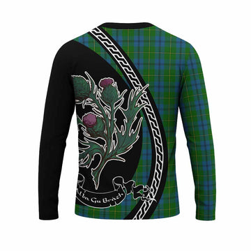 Johnstone (Johnston) Family Crest Tartan Long Sleeve T-Shirt Alba Thistle Inspired - Tartan Vibes Clothing