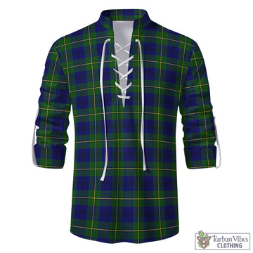 Johnstone Modern Tartan Men's Scottish Traditional Jacobite Ghillie Kilt Shirt