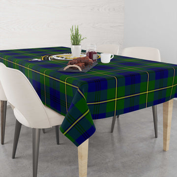 Johnstone-Johnston Modern Tatan Tablecloth with Family Crest