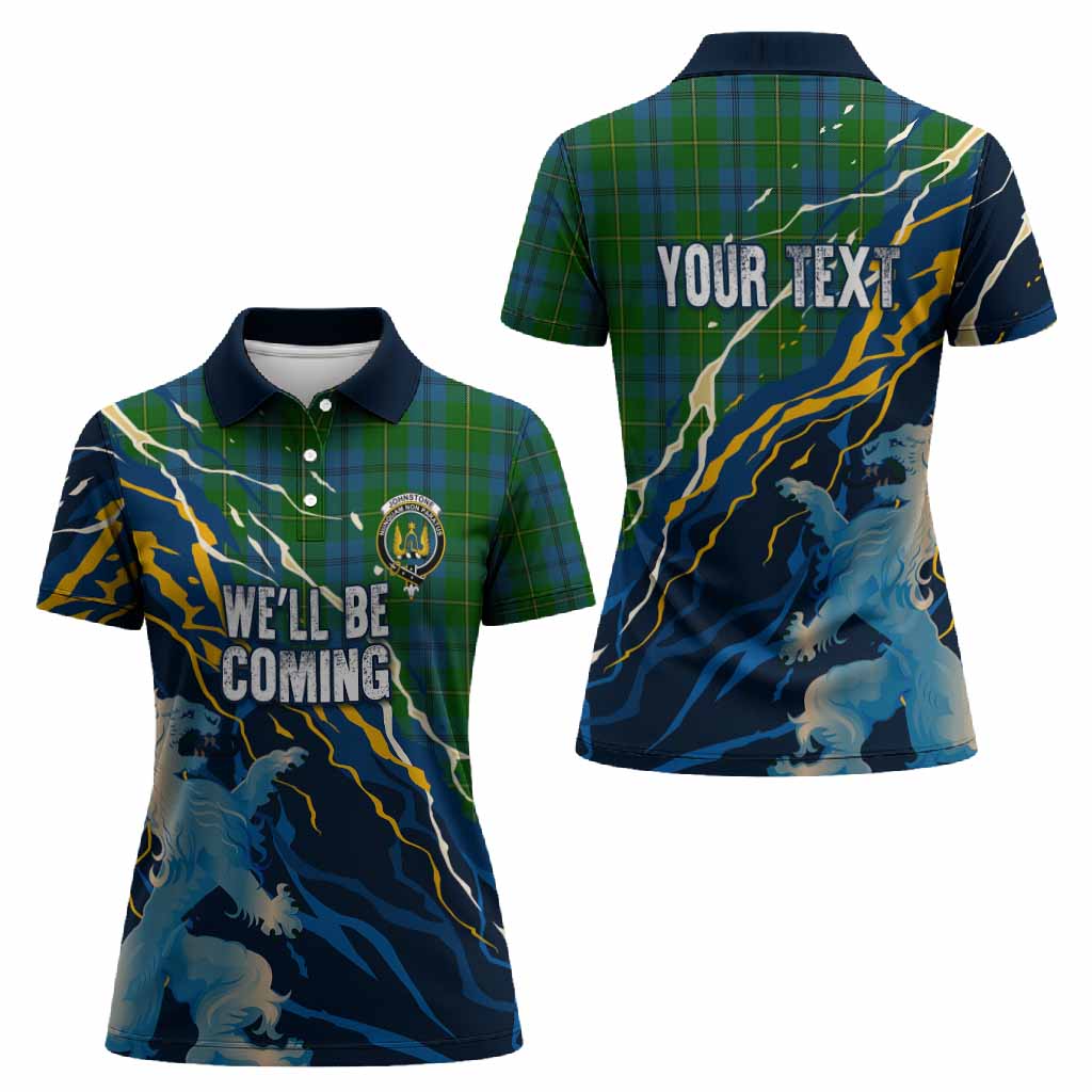 Johnstone (Johnston) Scotland Tartan Women Polo Shirt WC2026 Football - We'll Be Coming