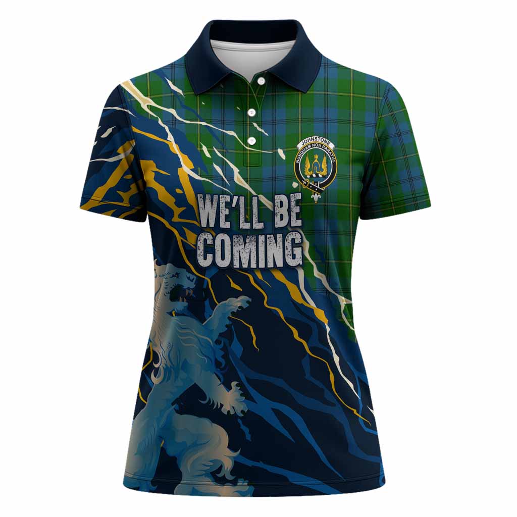 Johnstone (Johnston) Scotland Tartan Women Polo Shirt WC2026 Football - We'll Be Coming