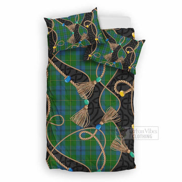 Johnstone (Johnston) Scottish Tartan Twisted Ropes Stylized Bedding Set UK Bedding Set UK Double 79*79 inch - Tartan Vibes Clothing