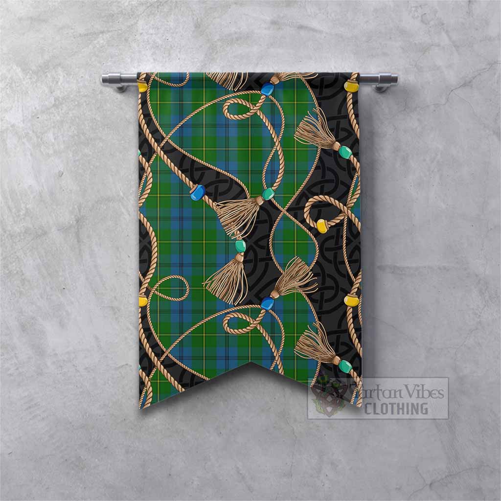 Johnstone (Johnston) Scottish Tartan Twisted Ropes Stylized Gonfalon Fishtail - Tartan Vibes Clothing