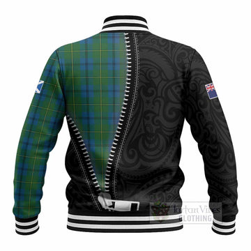 Johnstone (Johnston) Tartan Baseball Jacket New Zealand Pattern Unique Zipper Stylized