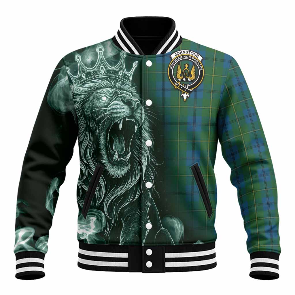Johnstone (Johnston) Tartan Baseball Jacket Roaring Lion Heritage