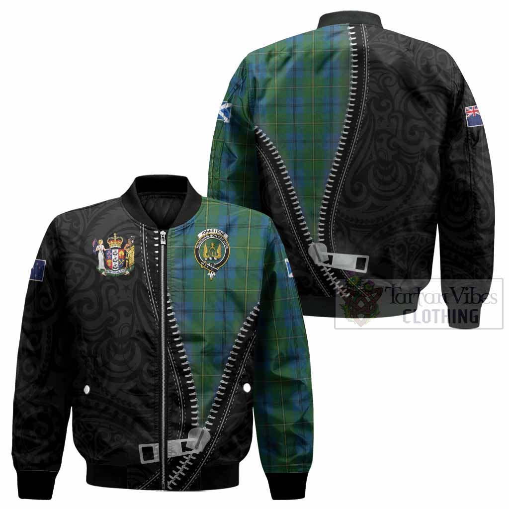 Johnstone (Johnston) Tartan Bomber Jacket New Zealand Pattern Unique Zipper Stylized