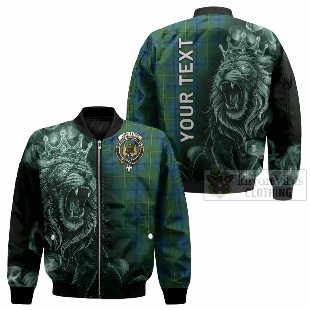 Johnstone (Johnston) Tartan Bomber Jacket Roaring Lion Heritage