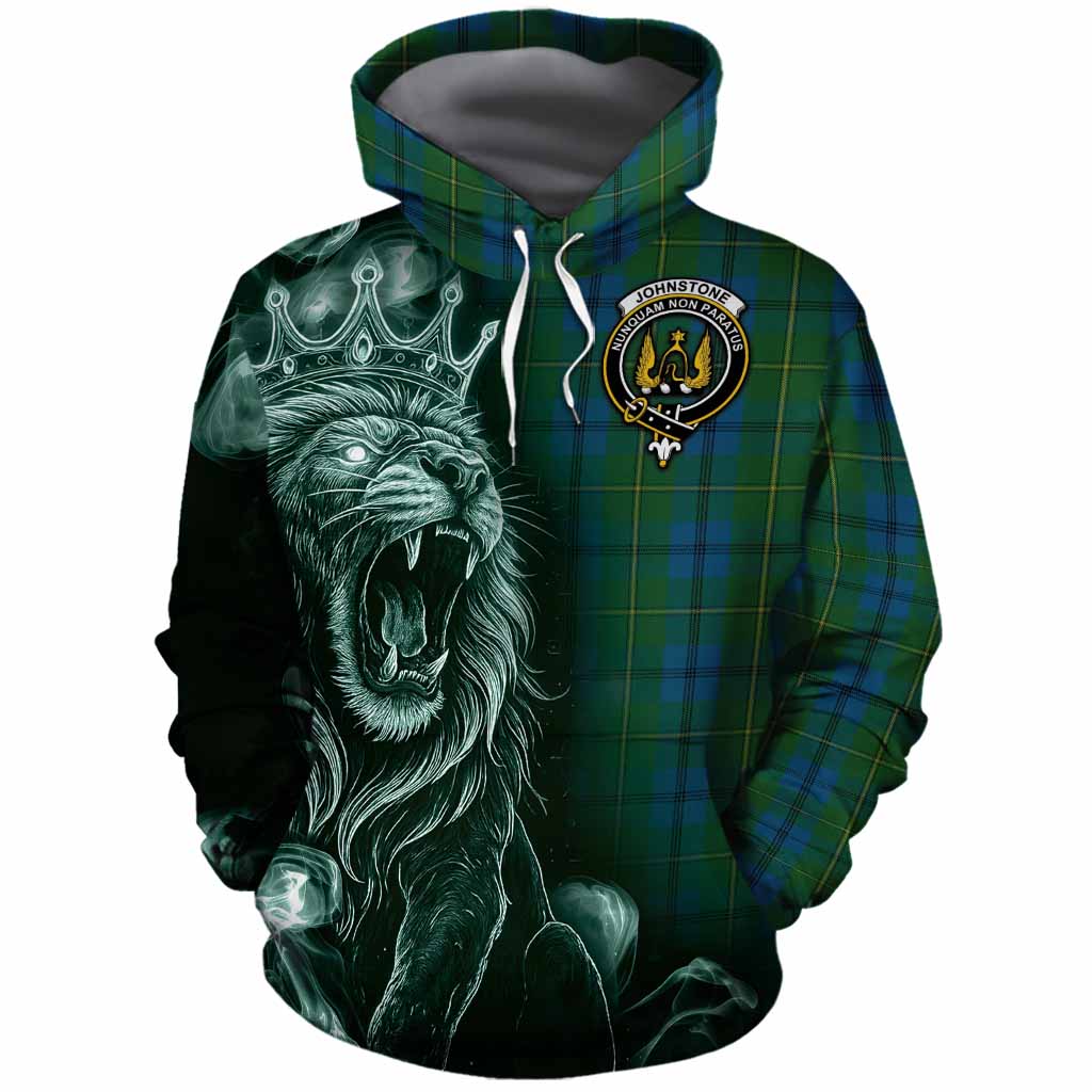 Johnstone (Johnston) Tartan Cotton Hoodie Roaring Lion Heritage