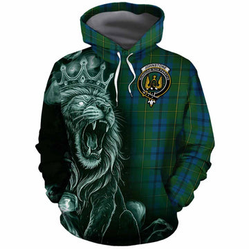 Johnstone (Johnston) Tartan Cotton Hoodie Roaring Lion Heritage