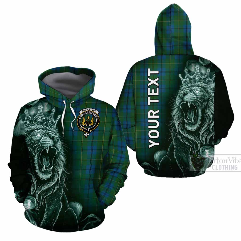 Johnstone (Johnston) Tartan Cotton Hoodie Roaring Lion Heritage