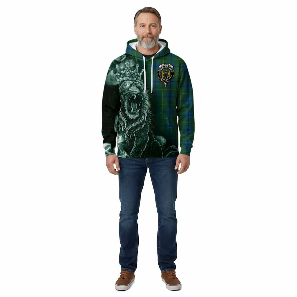 Johnstone (Johnston) Tartan Cotton Hoodie Roaring Lion Heritage