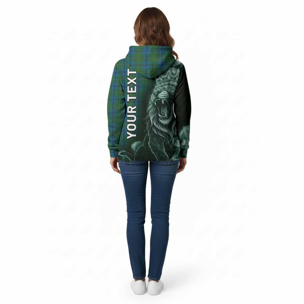 Johnstone (Johnston) Tartan Cotton Hoodie Roaring Lion Heritage