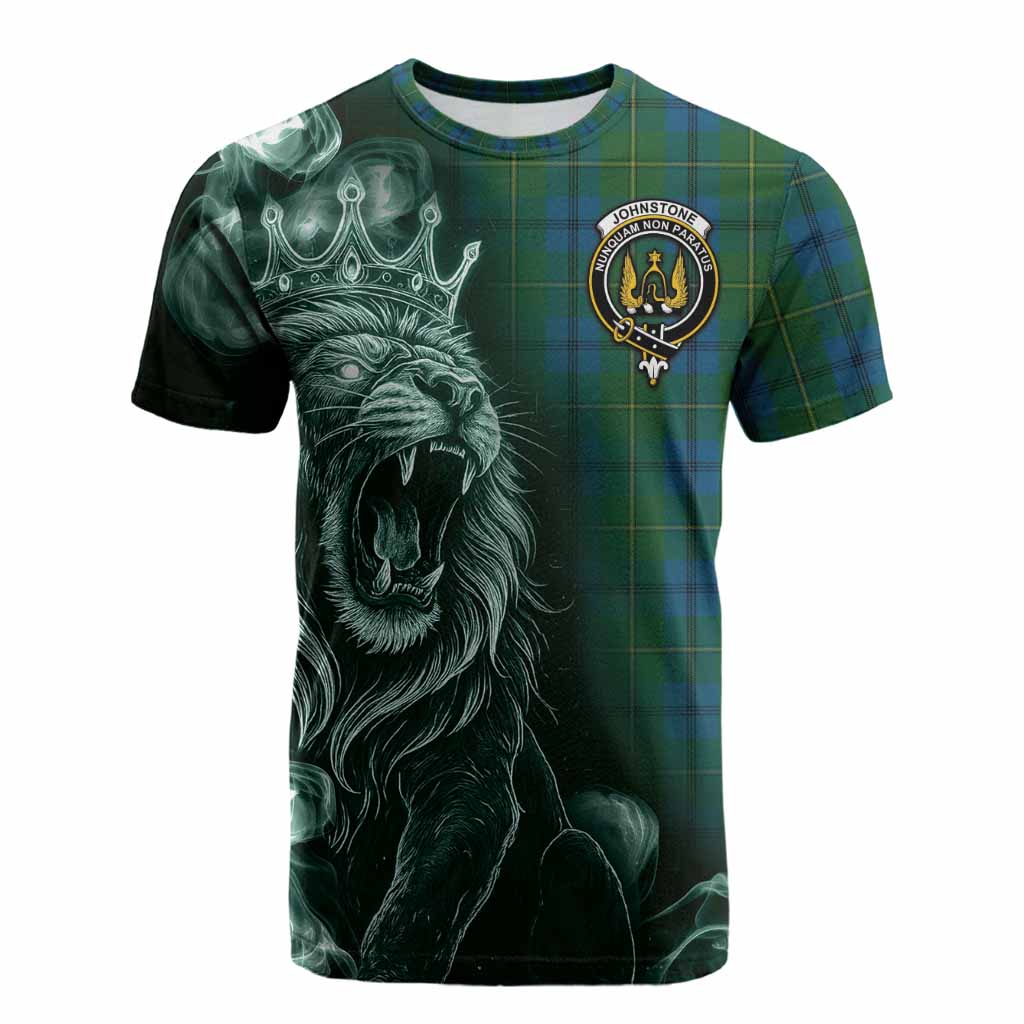 Johnstone (Johnston) Tartan Cotton T-shirt Roaring Lion Heritage
