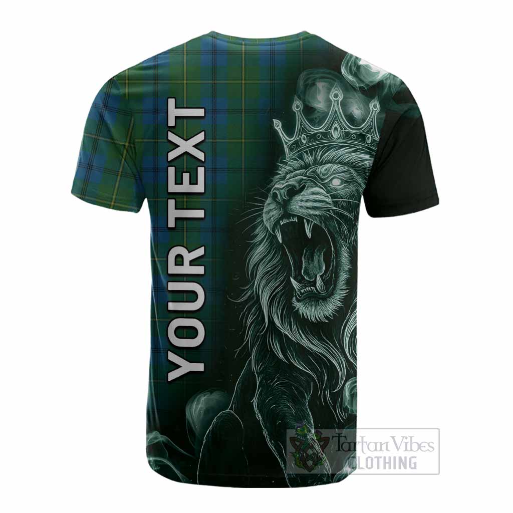 Johnstone (Johnston) Tartan Cotton T-shirt Roaring Lion Heritage