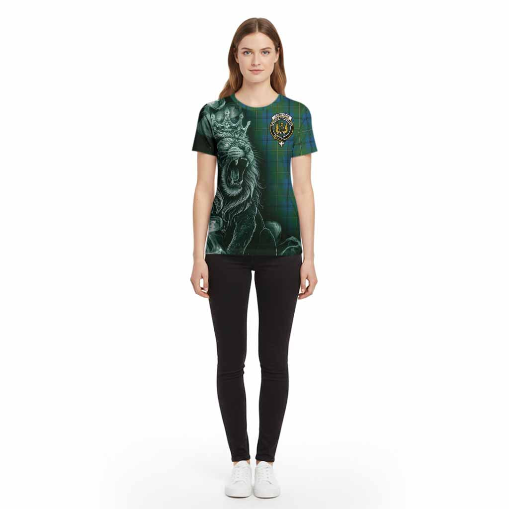 Johnstone (Johnston) Tartan Cotton T-shirt Roaring Lion Heritage