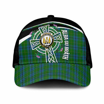 Johnstone (Johnston) Tartan Crest Classic Cap Scottish Thistle Celtic Cross Alba Gu Brath
