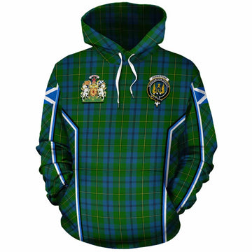 Johnstone (Johnston) Tartan Crest Cotton Hoodie Scotland Coat of Arm Flag Style - Tartan Vibes Clothing