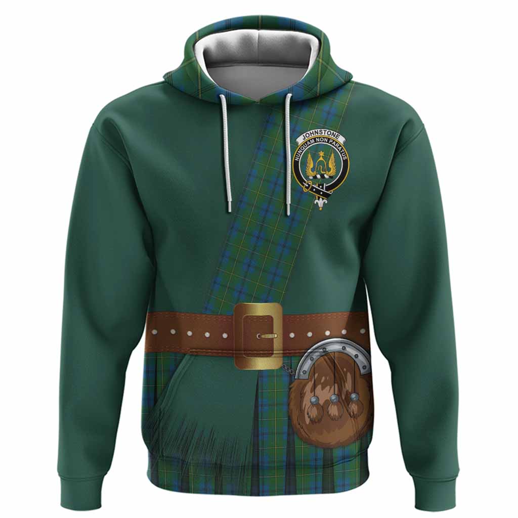 Johnstone (Johnston) Tartan Crest Hoodie Kilt Costume Style