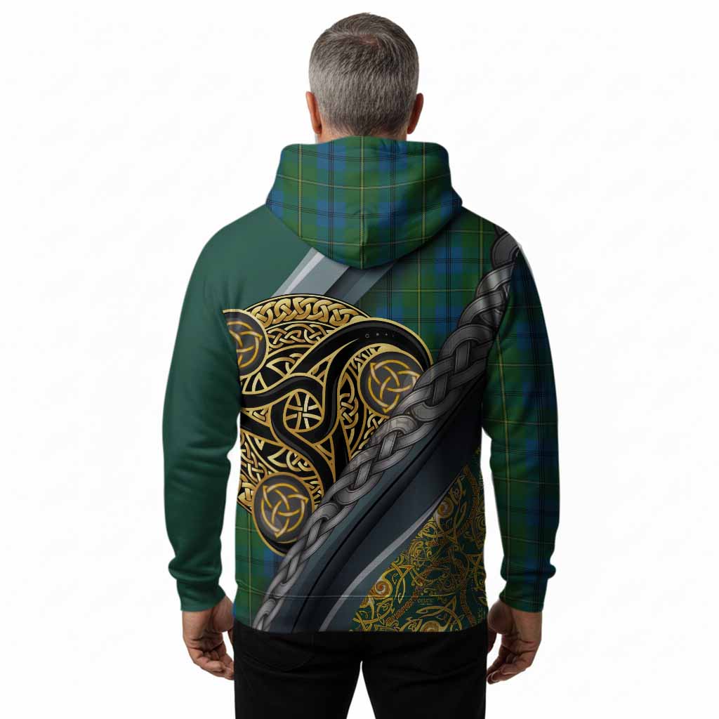 Johnstone (Johnston) Tartan Crest Hoodie Scottish Triskele Celtic
