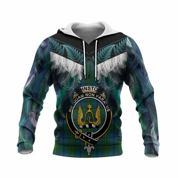 Johnstone (Johnston) Tartan Crest Knitted Hoodie New Zealand Maori Korowai Cloak