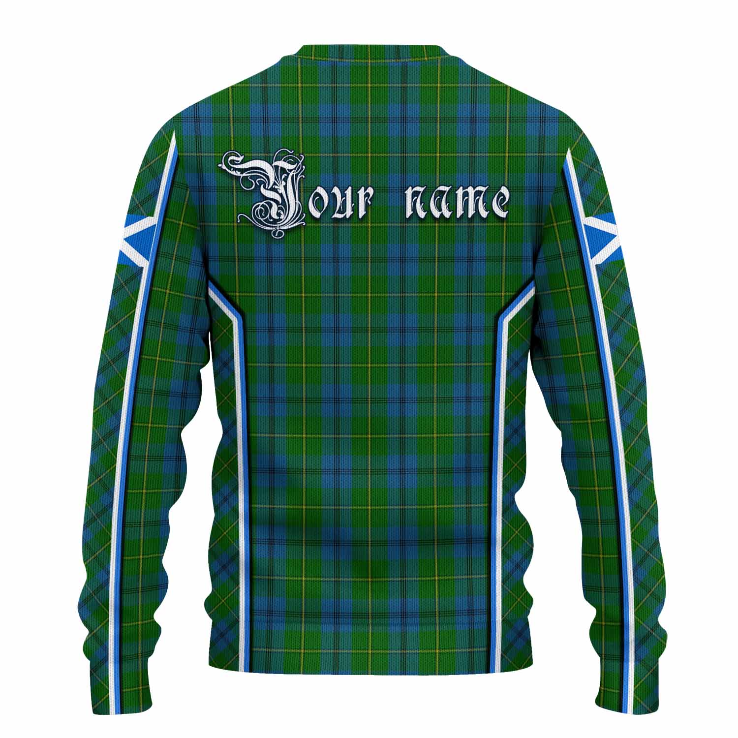Johnstone (Johnston) Tartan Crest Knitted Sweater Scotland Coat of Arm Flag Style - Tartan Vibes Clothing