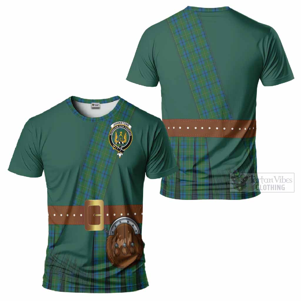 Johnstone (Johnston) Tartan Crest T-Shirt Kilt Costume Style
