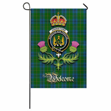 Johnstone (Johnston) Tartan Family Crest Garden Flag Royal Thistle Welcome Style - Tartan Vibes Clothing