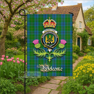 Johnstone (Johnston) Tartan Family Crest Garden Flag Royal Thistle Welcome Style - Tartan Vibes Clothing