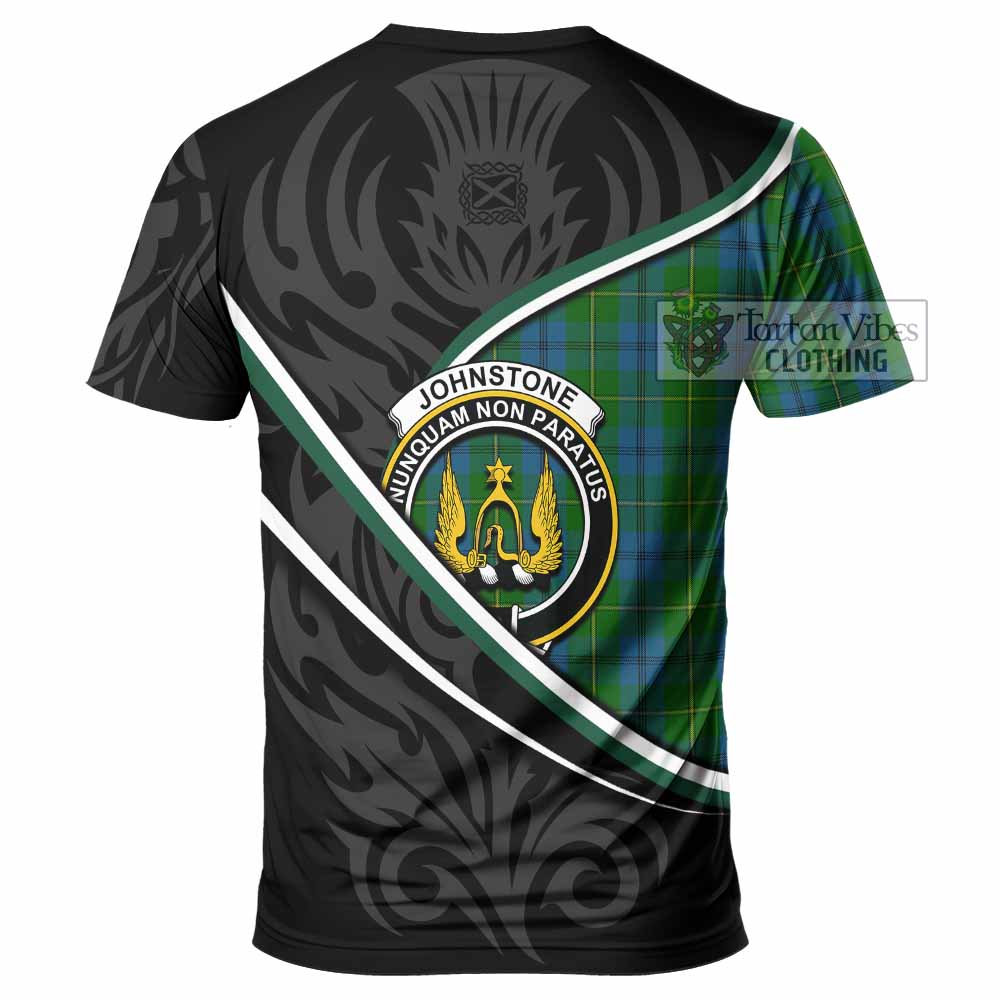 Johnstone (Johnston) Tartan Family Crest T-shirt Celtic Scottish Thistle Floral - Tartan Vibes Clothing