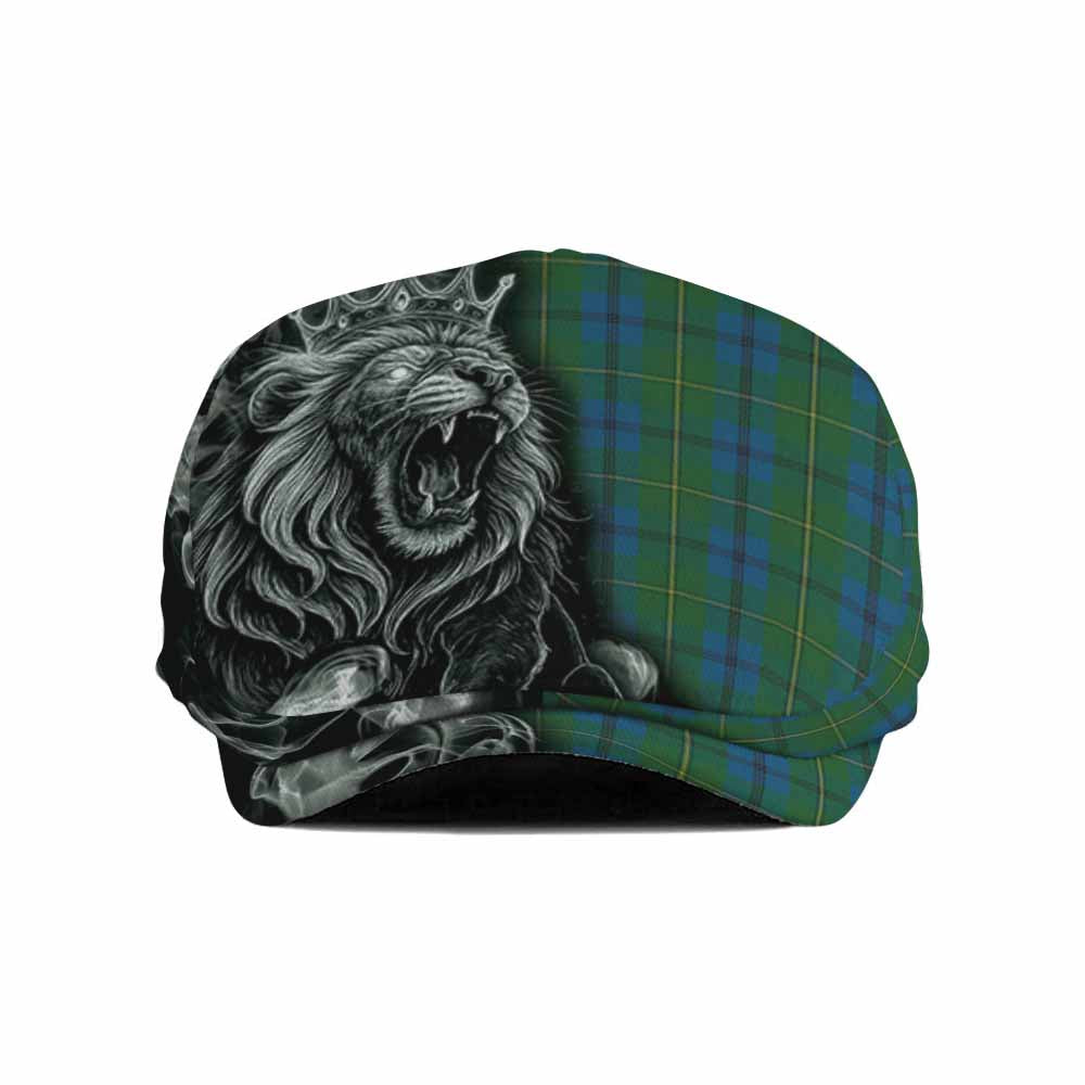 Johnstone (Johnston) Tartan Flat Cap, Jeff Cap Roaring Lion Heritage