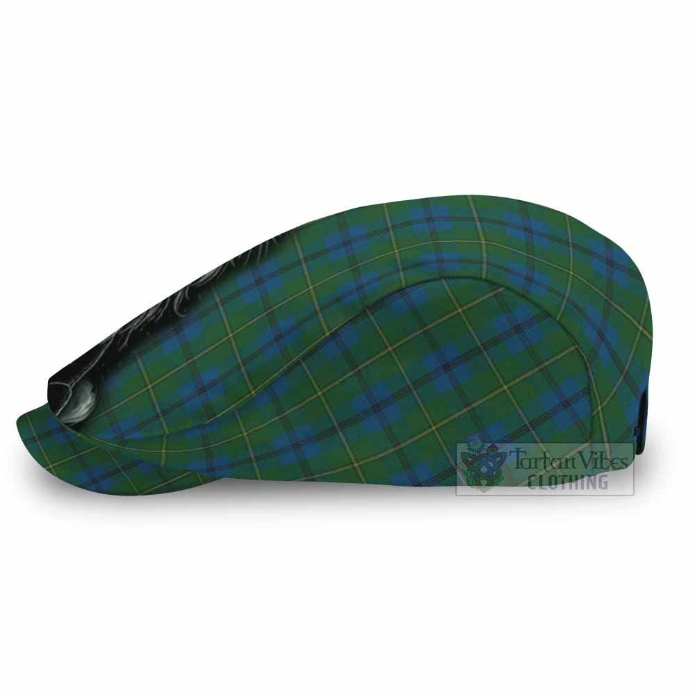 Johnstone (Johnston) Tartan Flat Cap, Jeff Cap Roaring Lion Heritage