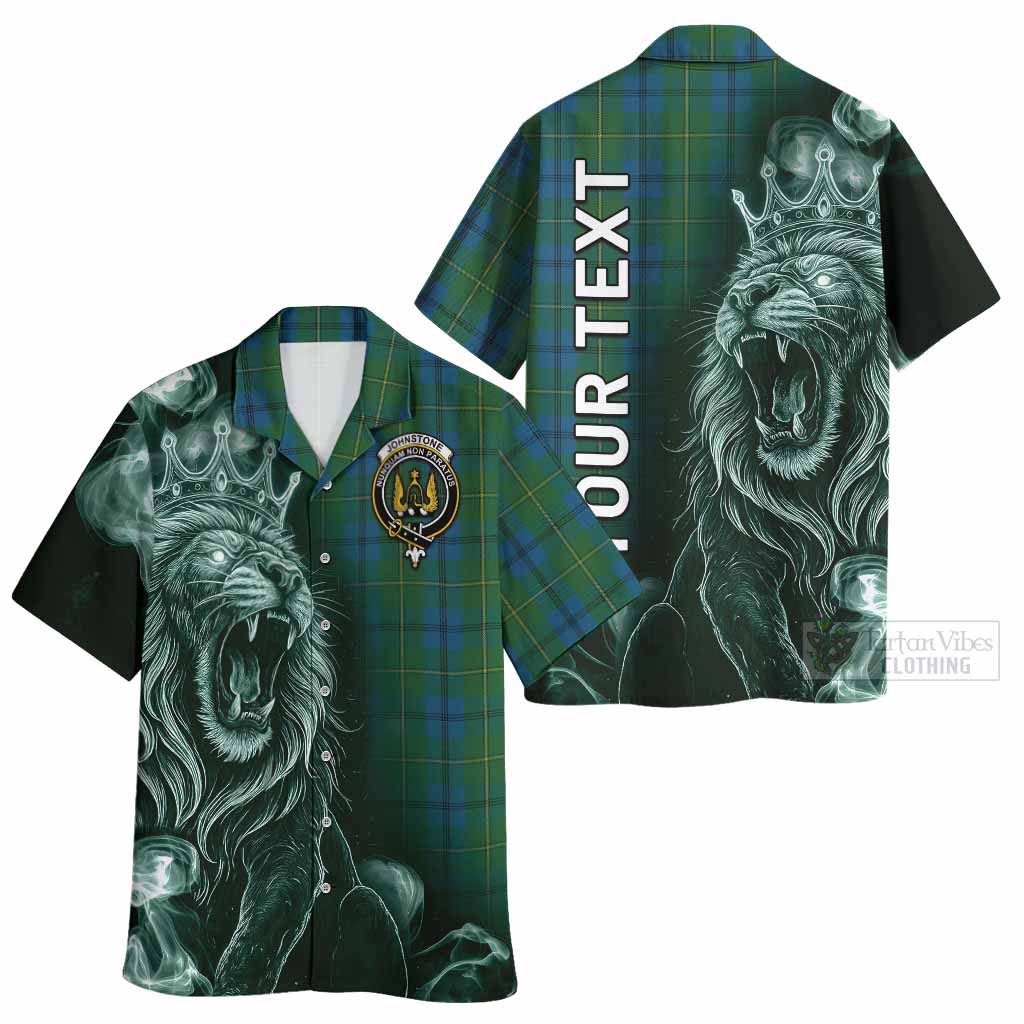 Johnstone (Johnston) Tartan Hawaiian Shirt Roaring Lion Heritage