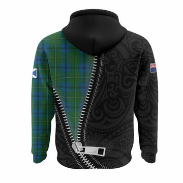 Johnstone (Johnston) Tartan Hoodie New Zealand Pattern Unique Zipper Stylized