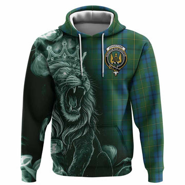 Johnstone (Johnston) Tartan Hoodie Roaring Lion Heritage