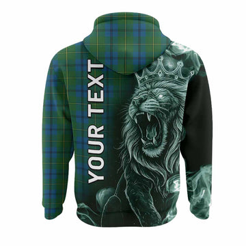 Johnstone (Johnston) Tartan Hoodie Roaring Lion Heritage