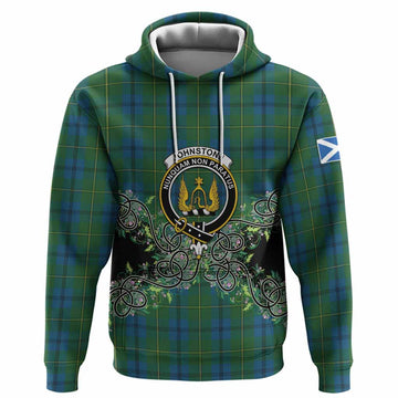 Johnstone (Johnston) Tartan Hoodie Thistle Scottish Spirit
