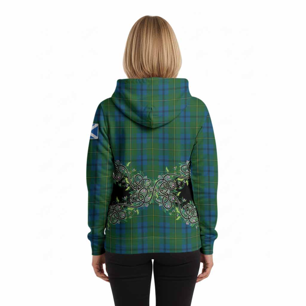 Johnstone (Johnston) Tartan Hoodie Thistle Scottish Spirit