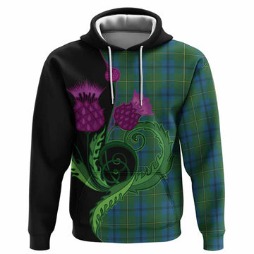 Johnstone (Johnston) Tartan Hoodie Traditional Scottish Thistle