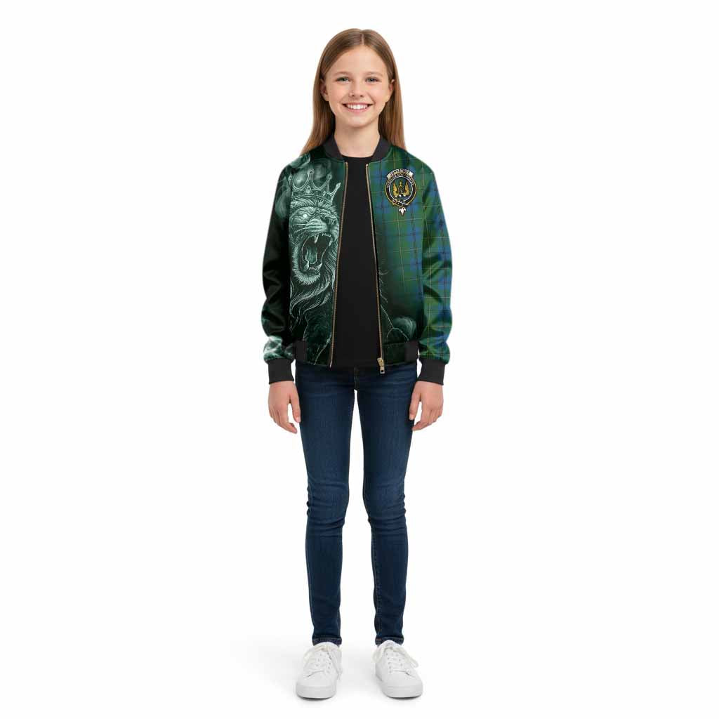 Johnstone (Johnston) Tartan Kid Bomber Jacket Roaring Lion Heritage