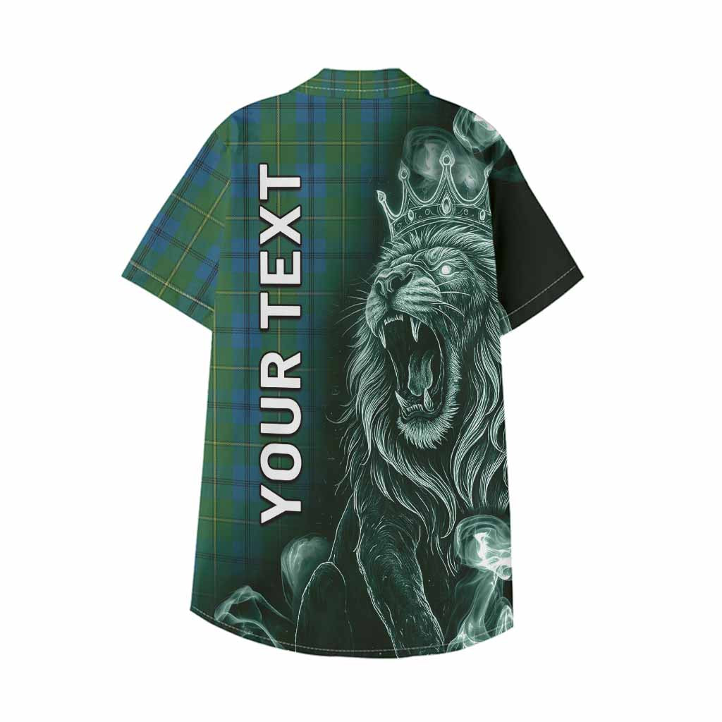 Johnstone (Johnston) Tartan Kid Hawaiian Shirt Roaring Lion Heritage