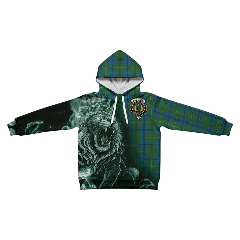 Johnstone (Johnston) Tartan Kid Hoodie Roaring Lion Heritage