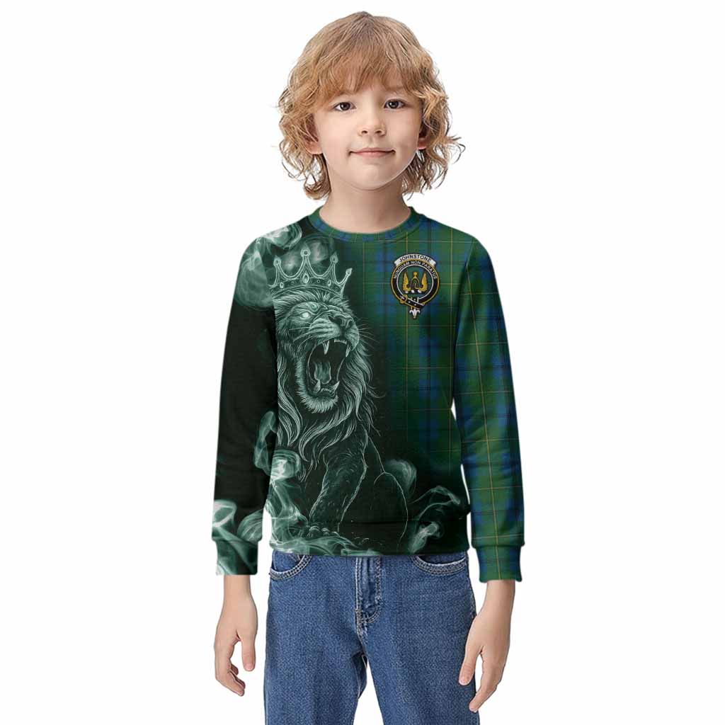 Johnstone (Johnston) Tartan Kid Knitted Sweatshirt Roaring Lion Heritage