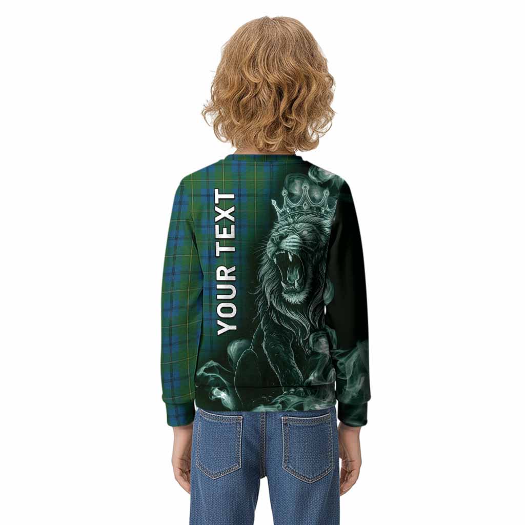 Johnstone (Johnston) Tartan Kid Knitted Sweatshirt Roaring Lion Heritage