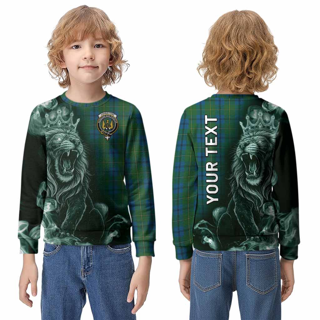 Johnstone (Johnston) Tartan Kid Knitted Sweatshirt Roaring Lion Heritage