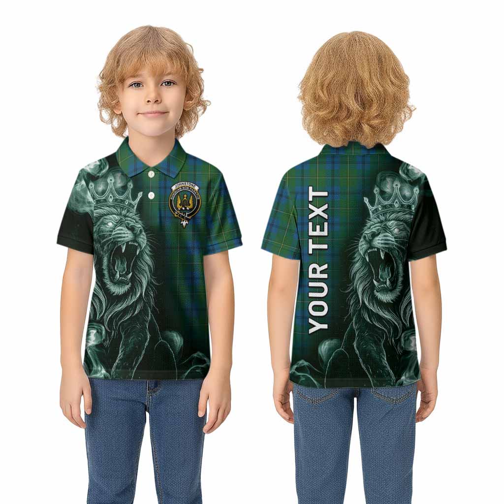 Johnstone (Johnston) Tartan Kid Polo Shirt Roaring Lion Heritage