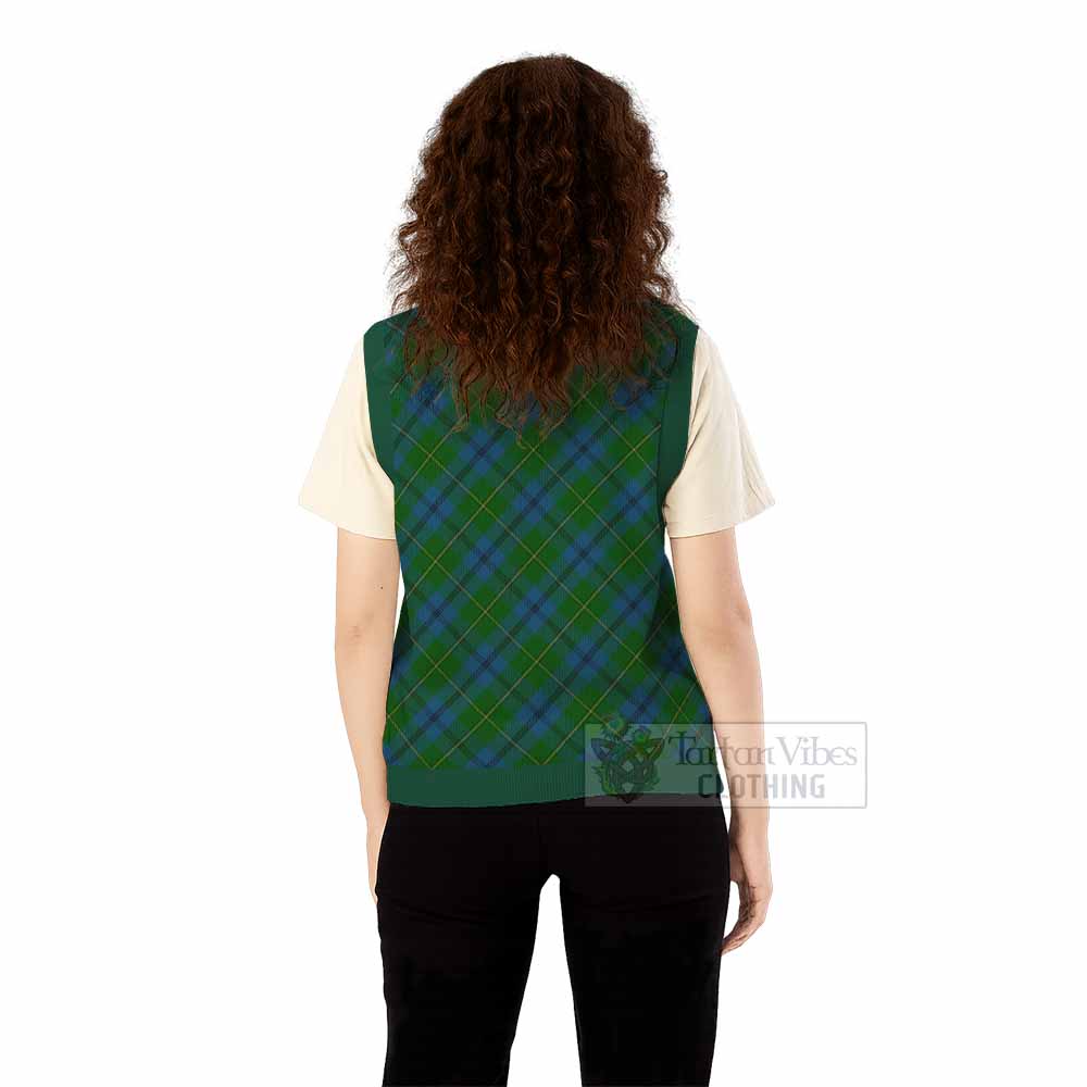 Johnstone (Johnston) Tartan  Knitted V-Neck Vest Cross Style